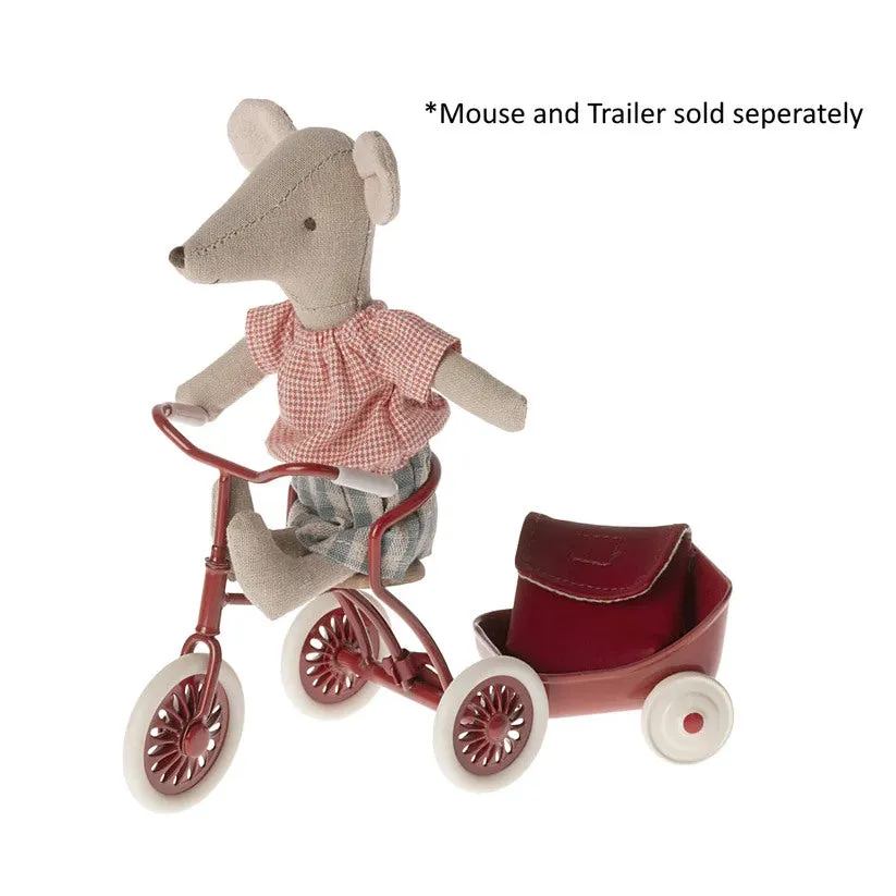 Maileg | Abri a Tricycle for Mouse Red 2024