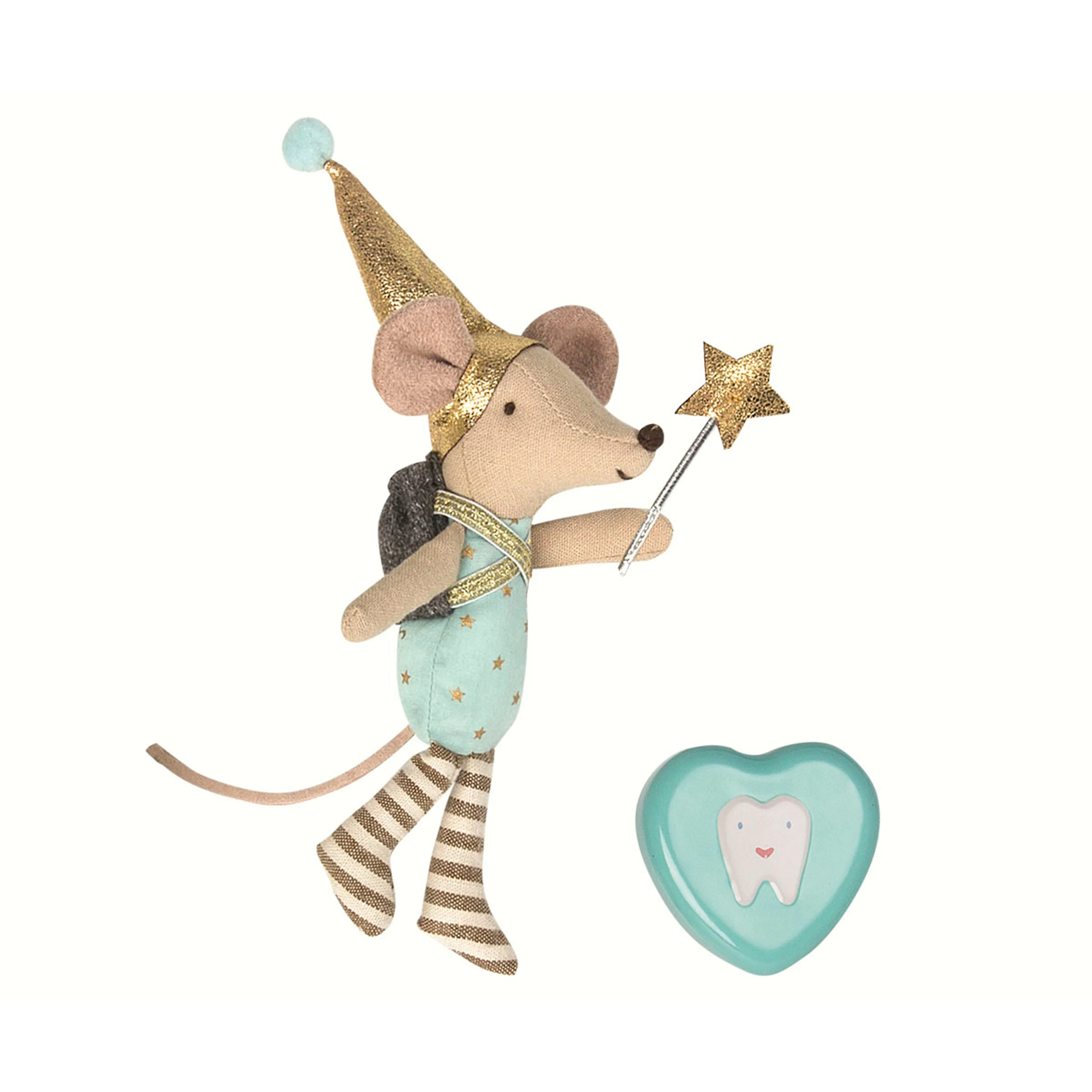 Maileg Tooth Fairy Big Brother Mouse with Metal Box