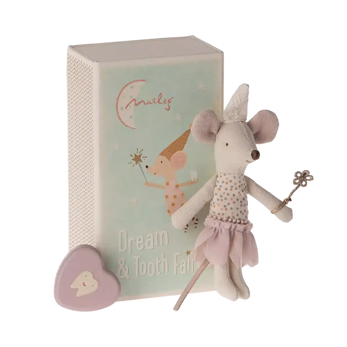 Maileg - Tooth Fairy little sister mouse with matchbox