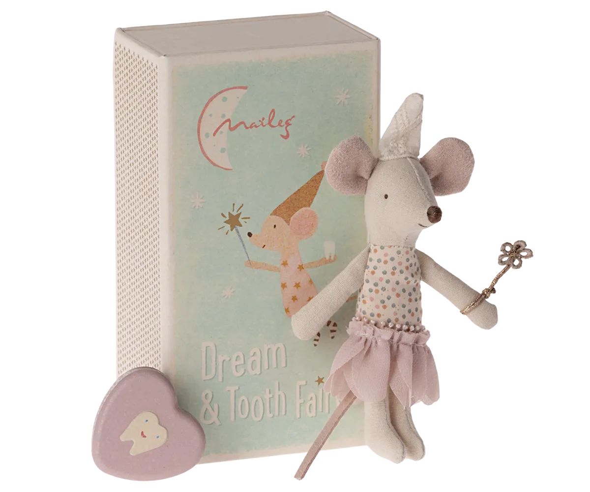 Maileg Tooth Fairy Mouse in Matchbox – Little Sister