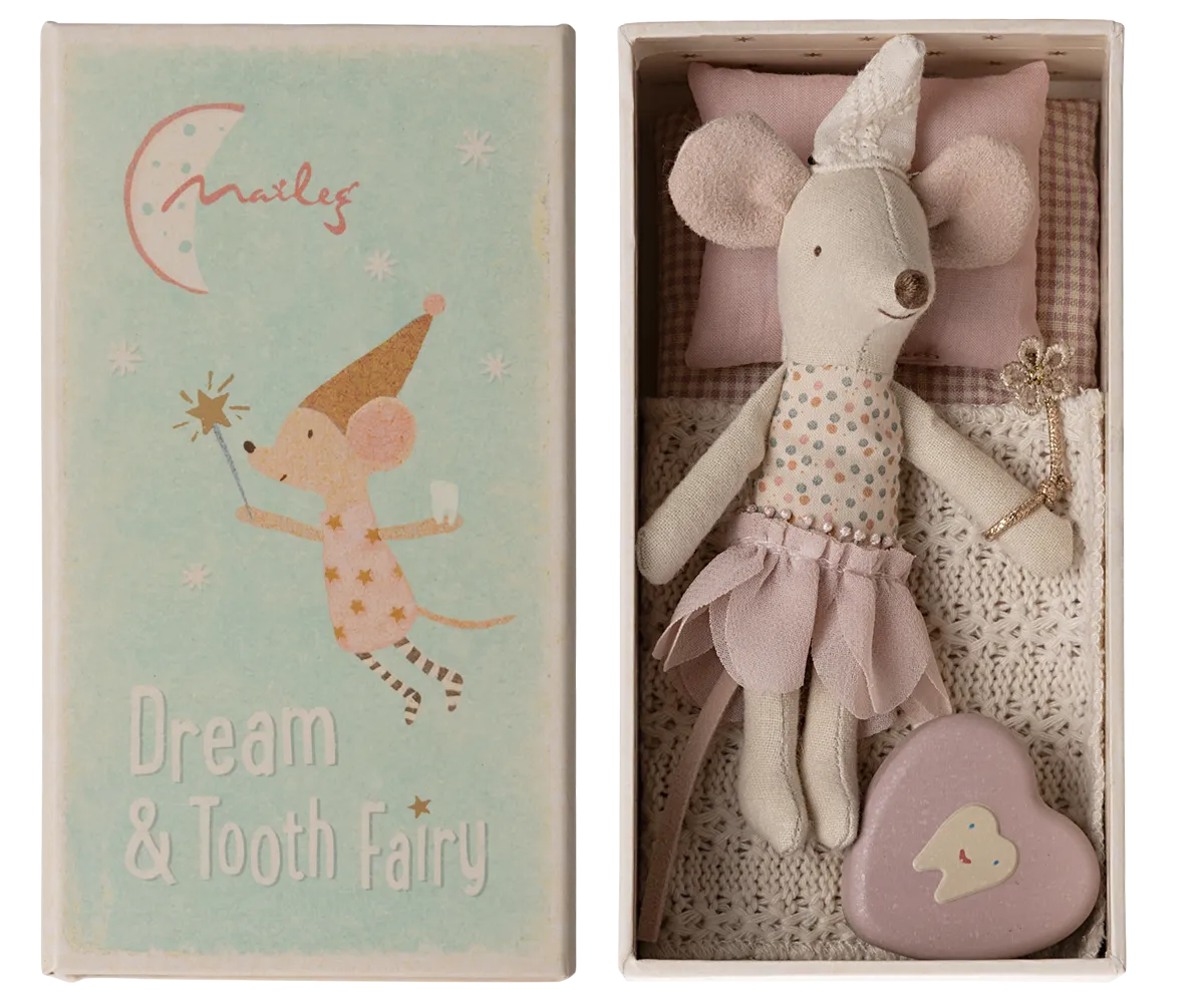 Maileg Tooth Fairy Mouse in Matchbox – Little Sister