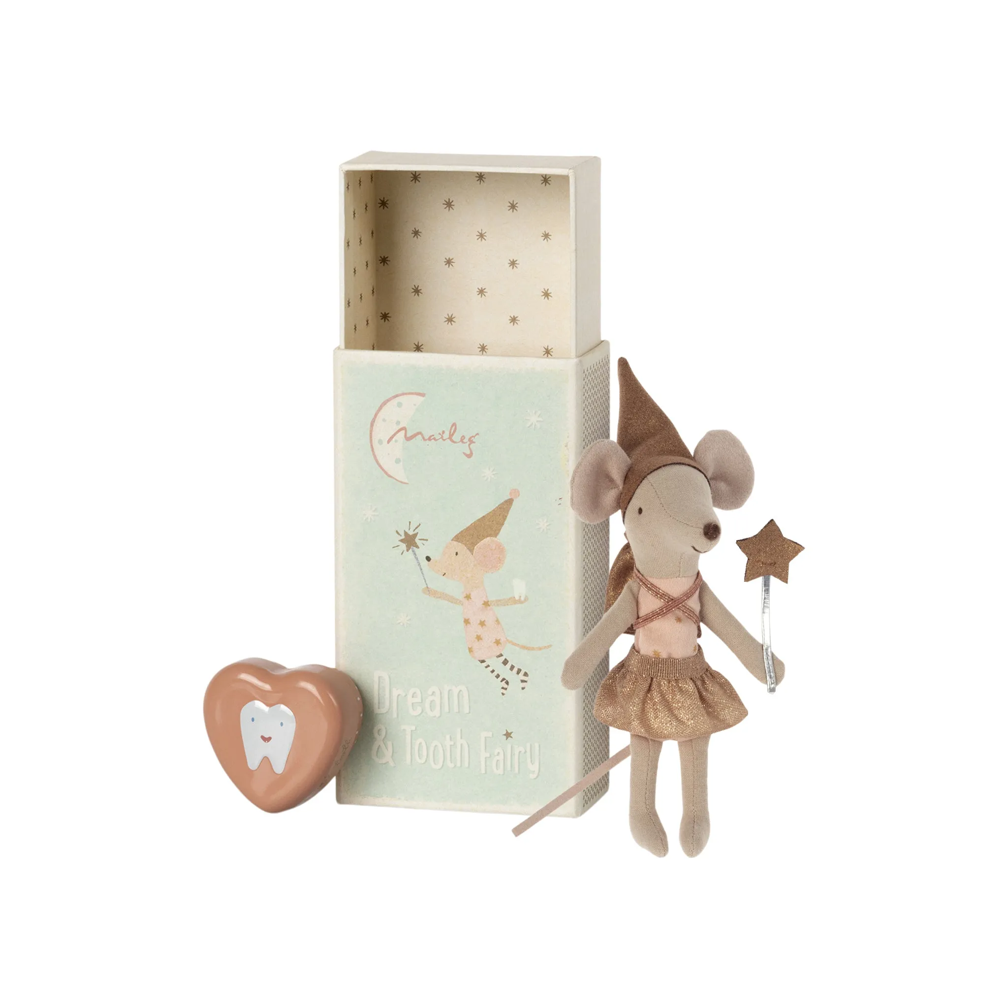 Maileg Tooth Fairy Mouse in Matchbox Soft Toy