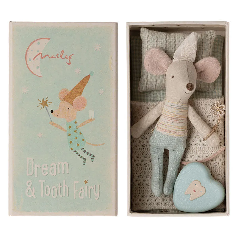 Maileg Tooth Fairy Mouse, Little Brother in Matchbox