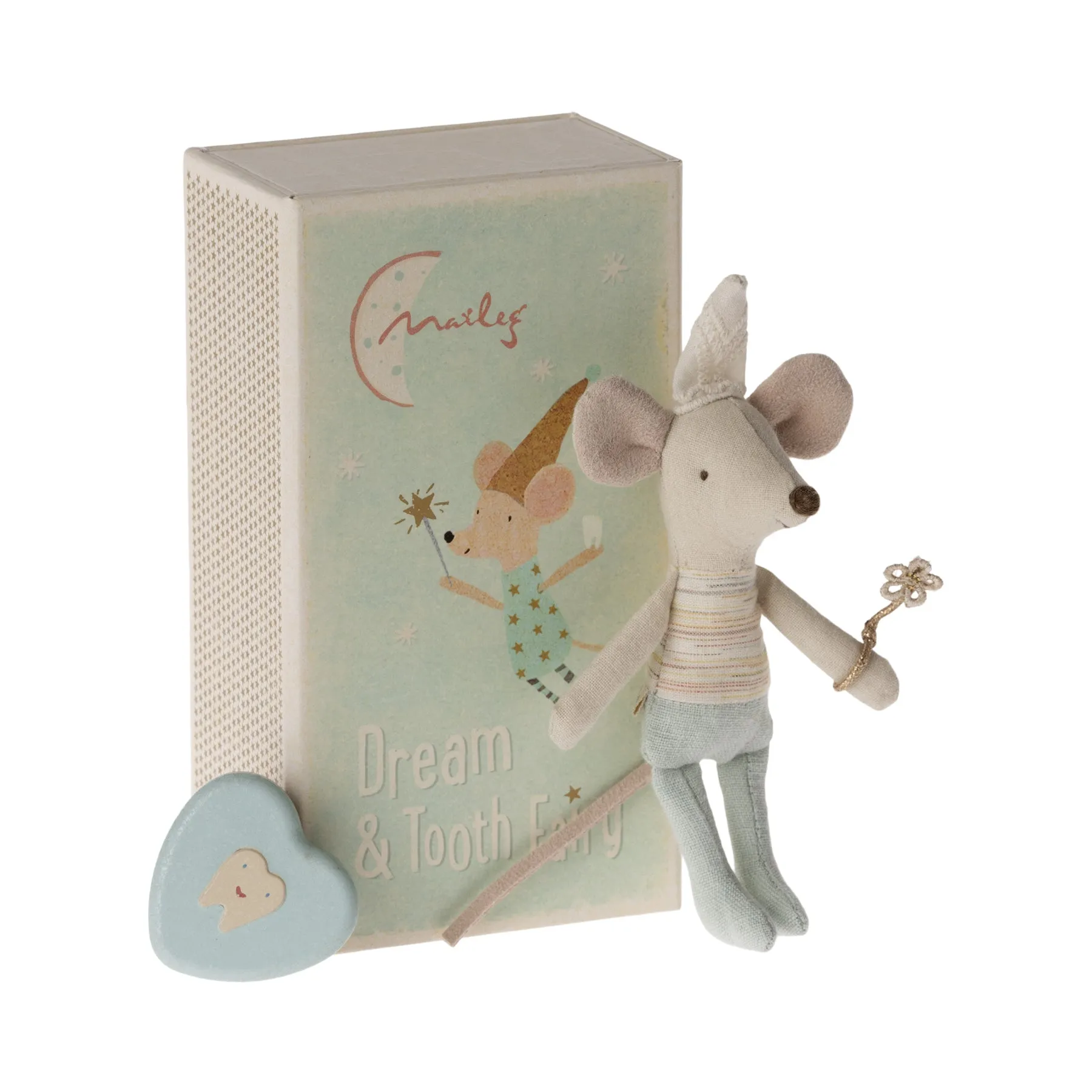 Maileg Tooth fairy mouse, Little brother in matchbox