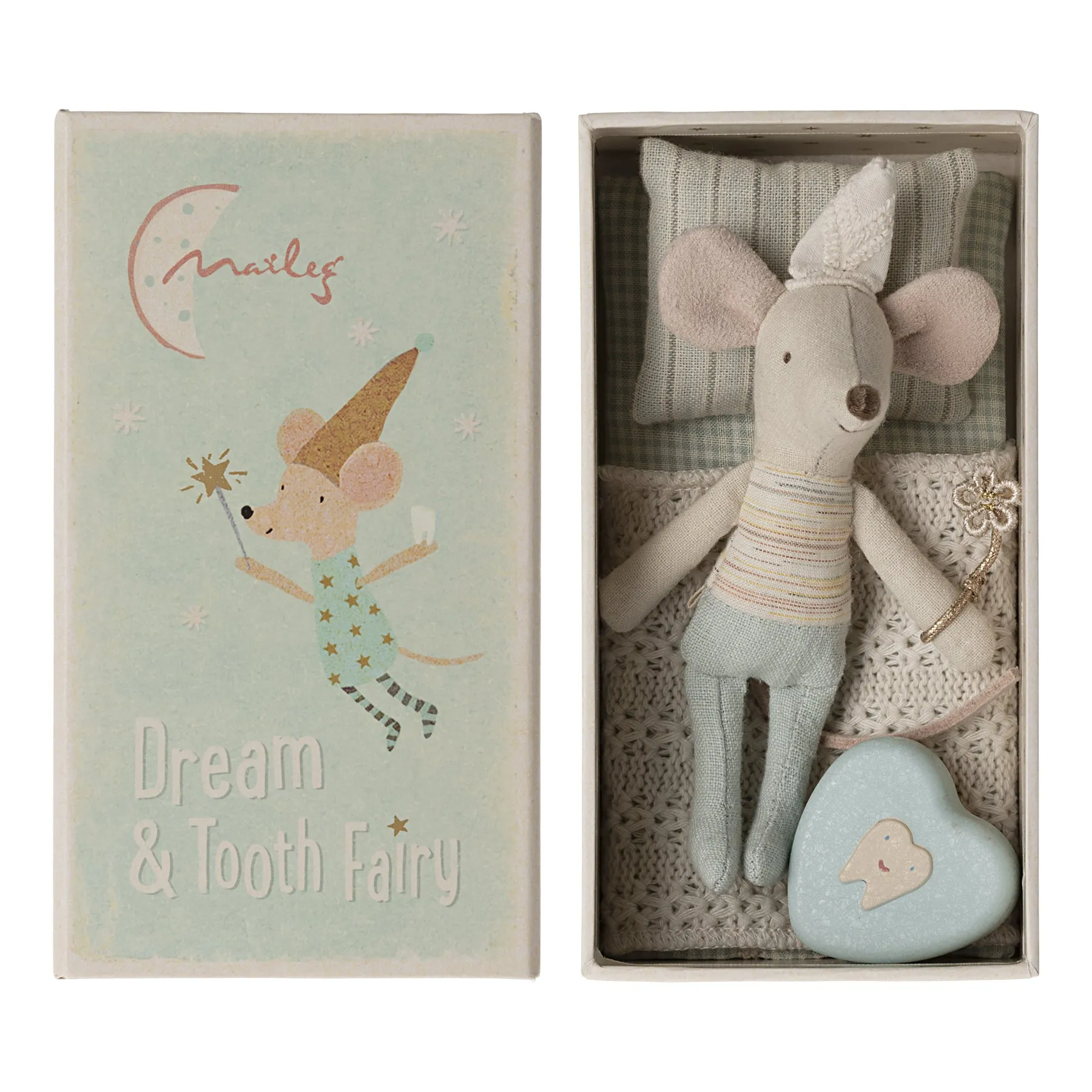 Maileg Tooth fairy mouse, Little brother in matchbox