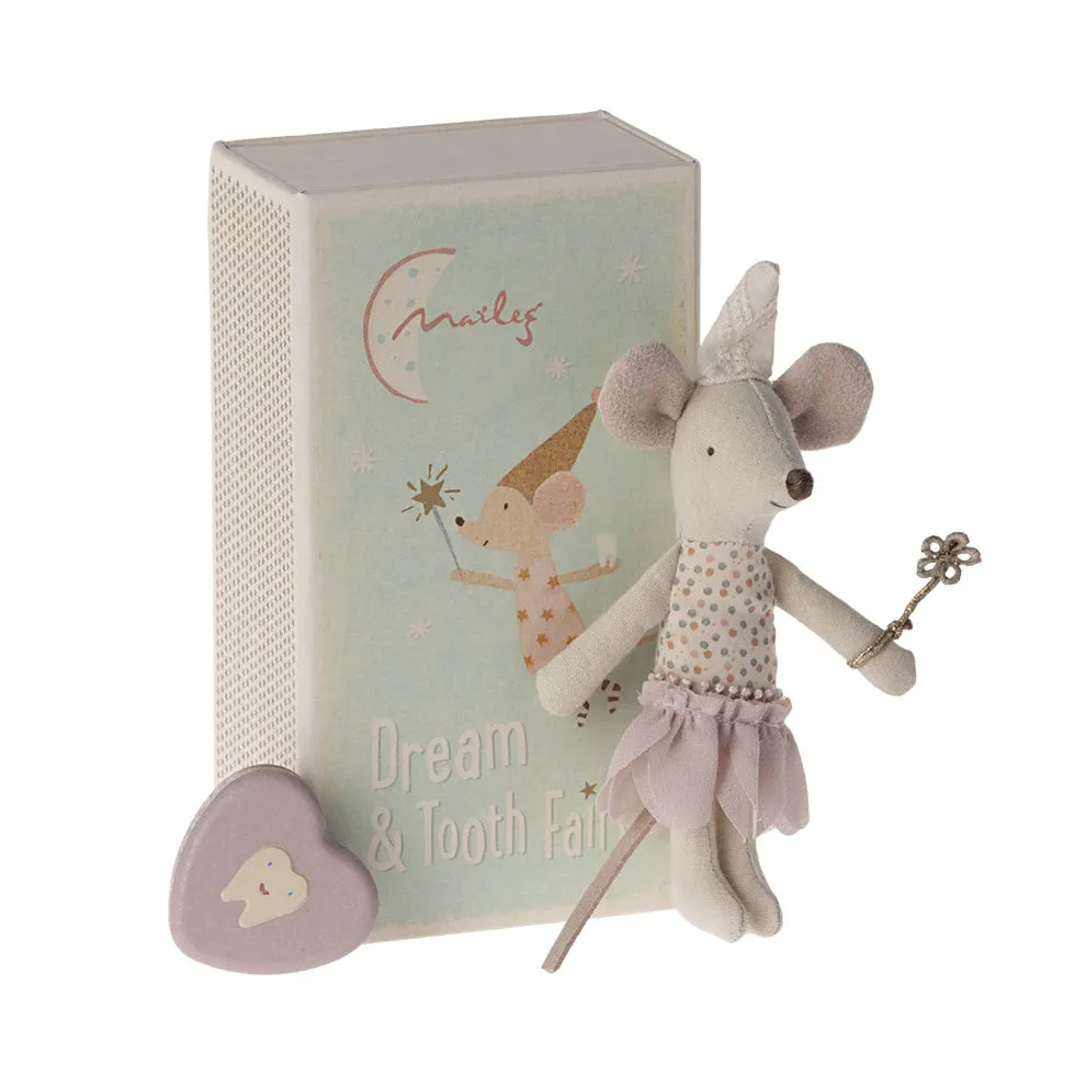 Maileg Tooth Fairy Mouse, Little Sister in Matchbox