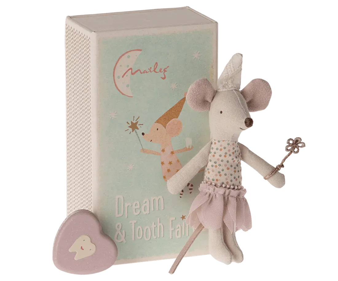 Maileg: Tooth fairy mouse matchbox, Little Sister