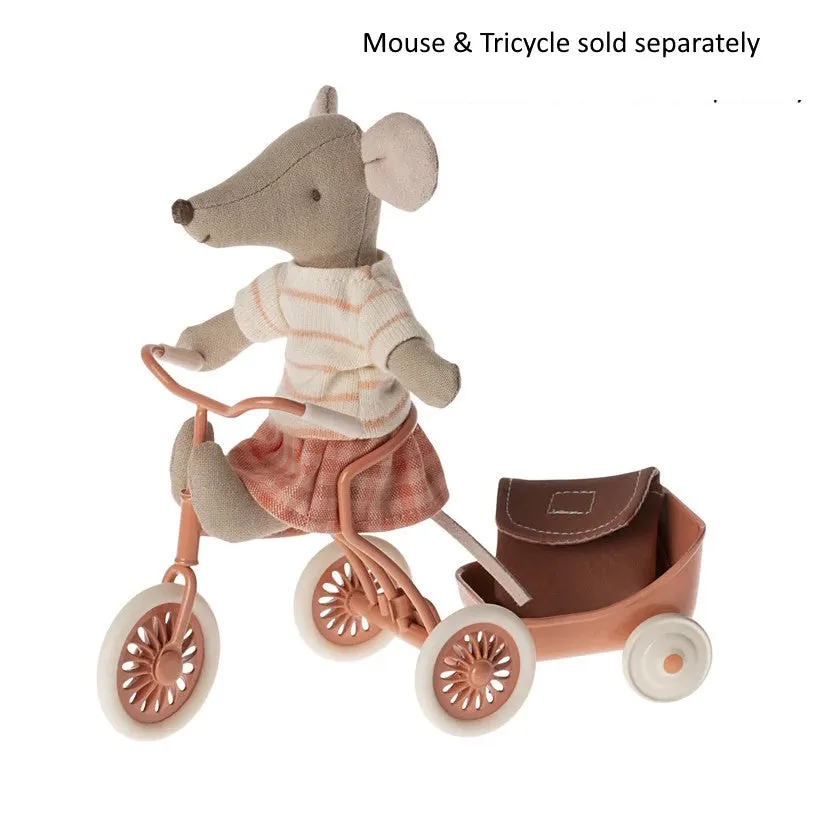 Maileg | Tricycle Trailer for Mouse Coral