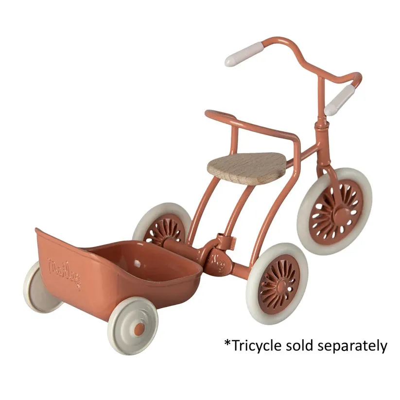 Maileg | Tricycle Trailer for Mouse Coral