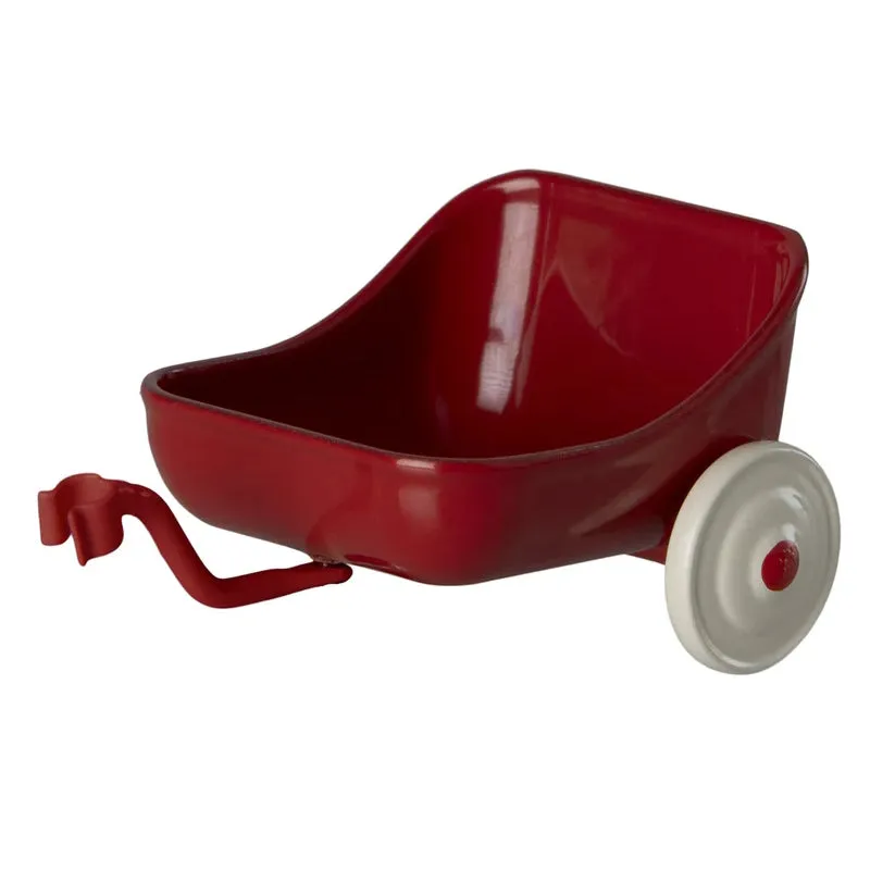 Maileg | Tricycle Trailer for Mouse Red