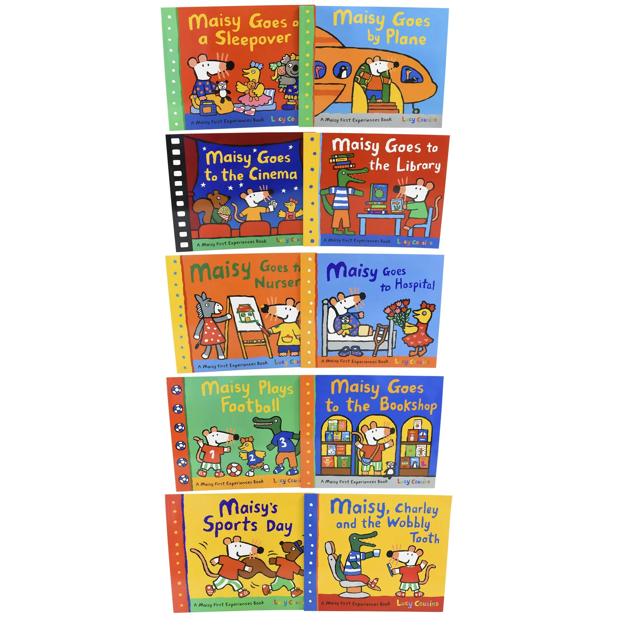 Maisy Mouse First Experience 10 Book Collection - Ages 0-5 - Paperback - Lucy Cousins