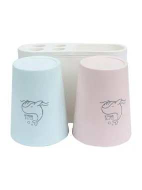 Market99 Toothbrush Holder Pack Of 3 Pcs (Assorted), Whale Print, Assorted, Plastic