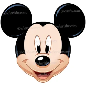 Mickey Face Cutout Kids Birthday