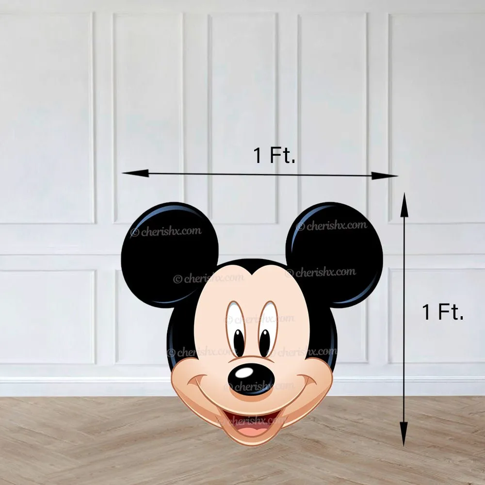 Mickey Face Cutout Kids Birthday