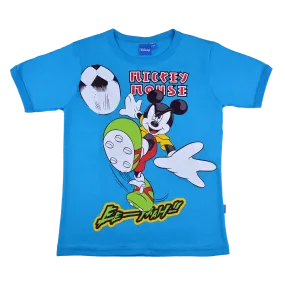 Mickey Mouse Cotton T-Shirt (Model 0174 - Blue)