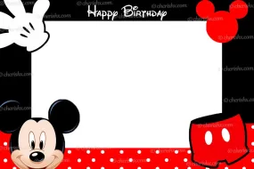 Mickey Personalized Photobooth Frame Kids Birthday