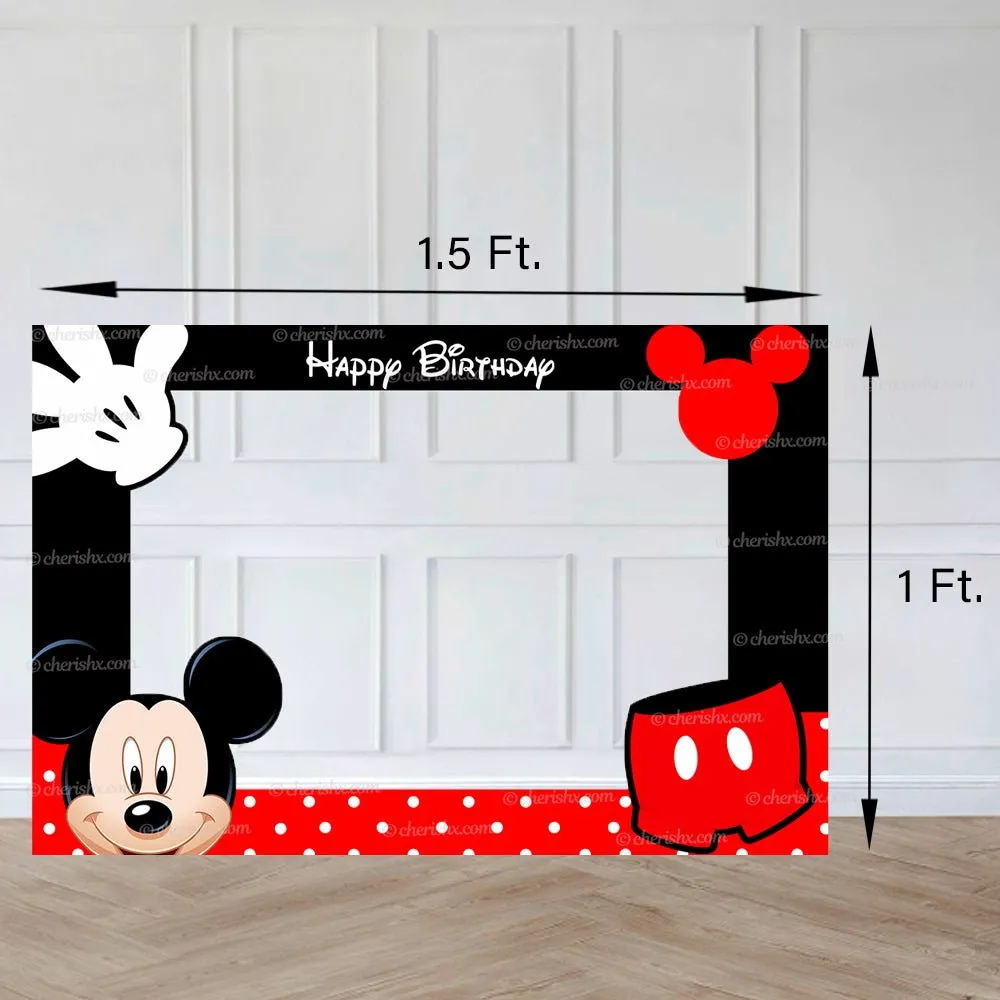 Mickey Personalized Photobooth Frame Kids Birthday