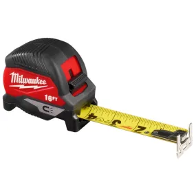 Milwaukee 16 ft. L X 1 in. W Compact Wide Blade Magnetic Tape Measure 1 pk