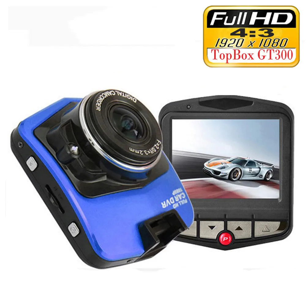 Mini Car DVR Camera Topbox GT300 Dashcam Full HD 1080P Video Registrator Recorder G-sensor Night Vision Dash Cam