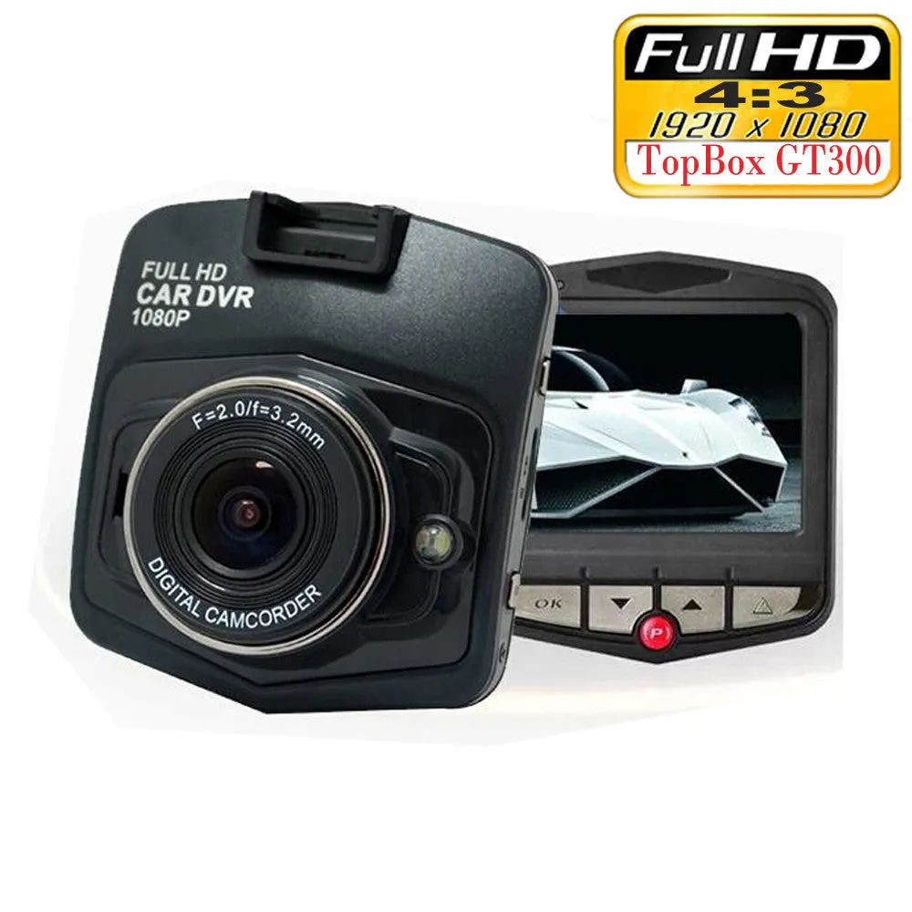 Mini Car DVR Camera Topbox GT300 Dashcam Full HD 1080P Video Registrator Recorder G-sensor Night Vision Dash Cam