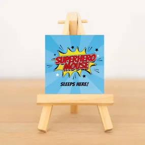 Miniature 'Super Hero Mouse' Wall Art