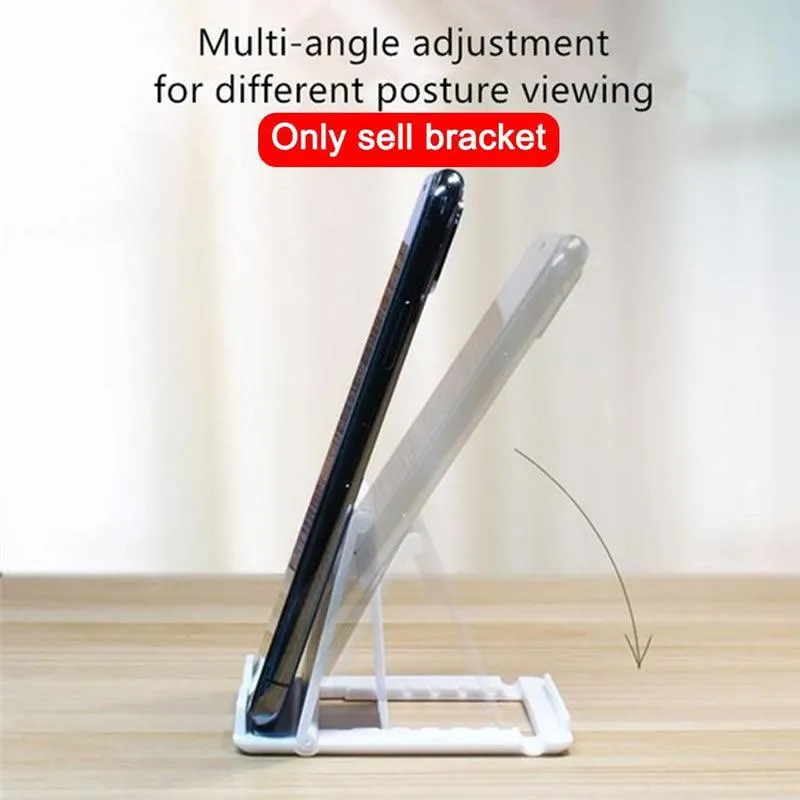 Mobile Phone Folding Portable Desk Stand Holder As-50479 Black