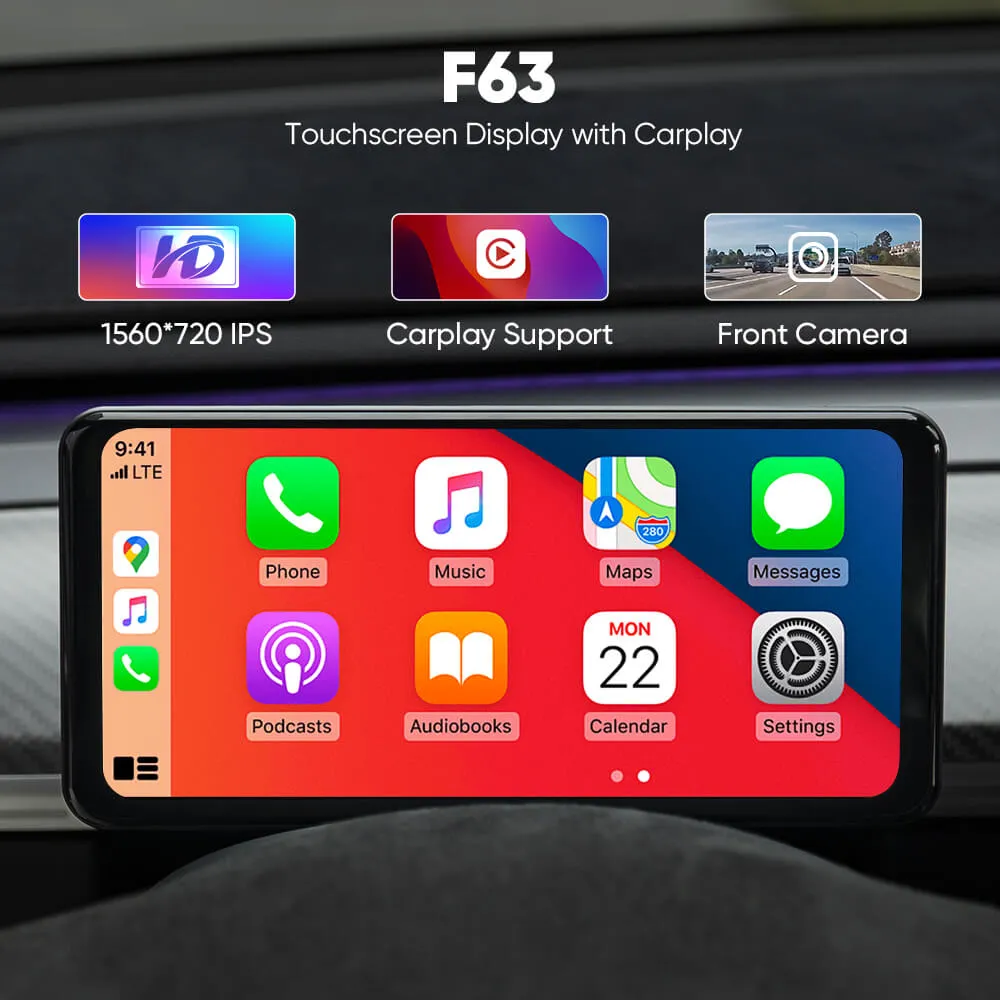 Model 3/Y/3 Highland F63 With Carplay Dashboard Display Tesstudio®