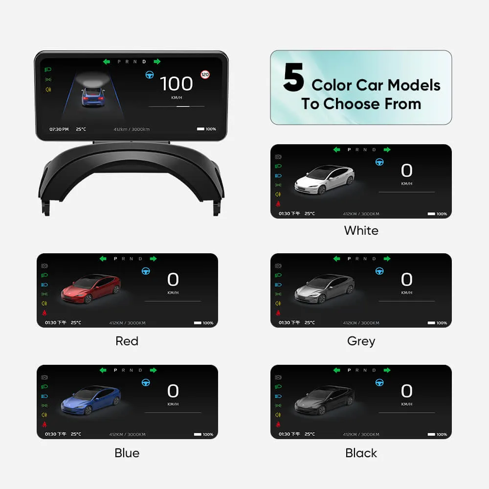 Model 3/Y/3 Highland F63 With Carplay Dashboard Display Tesstudio®