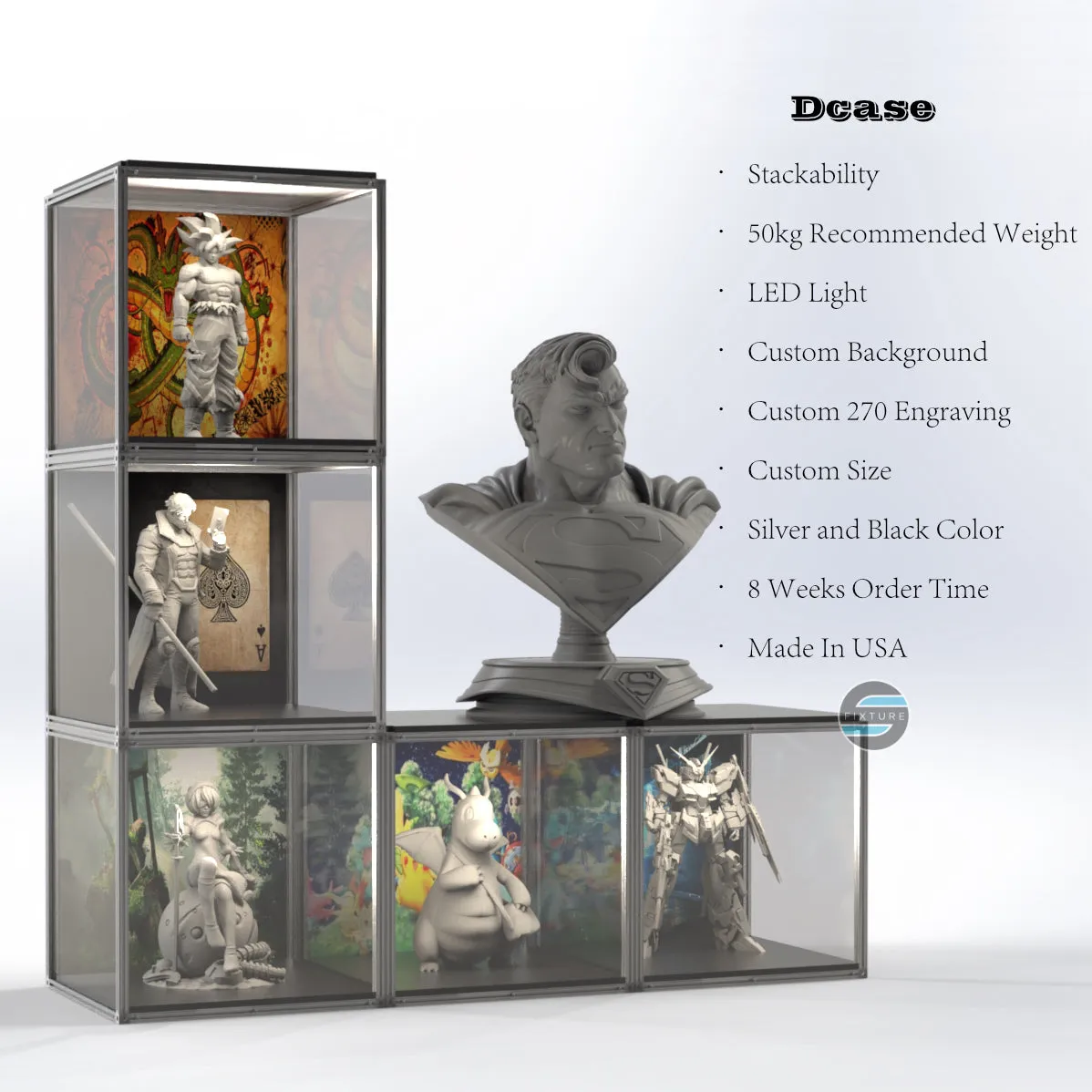 Modular Display Case System - The Dcase