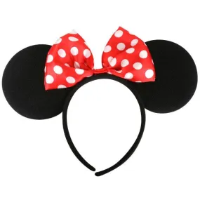 Mouse Ears with Bow on Headband