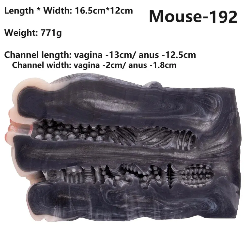 Mouse Vagina Pussy Masturbation Cup - Silicone Animal Pocket Male Masturbator