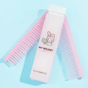 My Melody Folding Mirror Comb & Brush