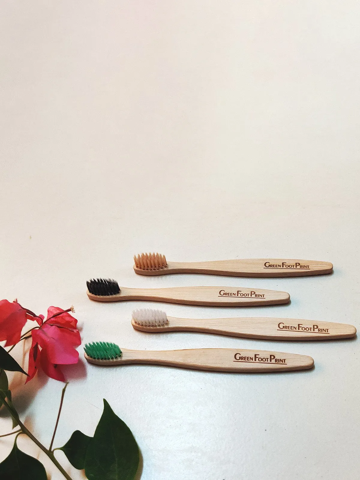 Natural Bamboo Toothbrush - Pack Of 4