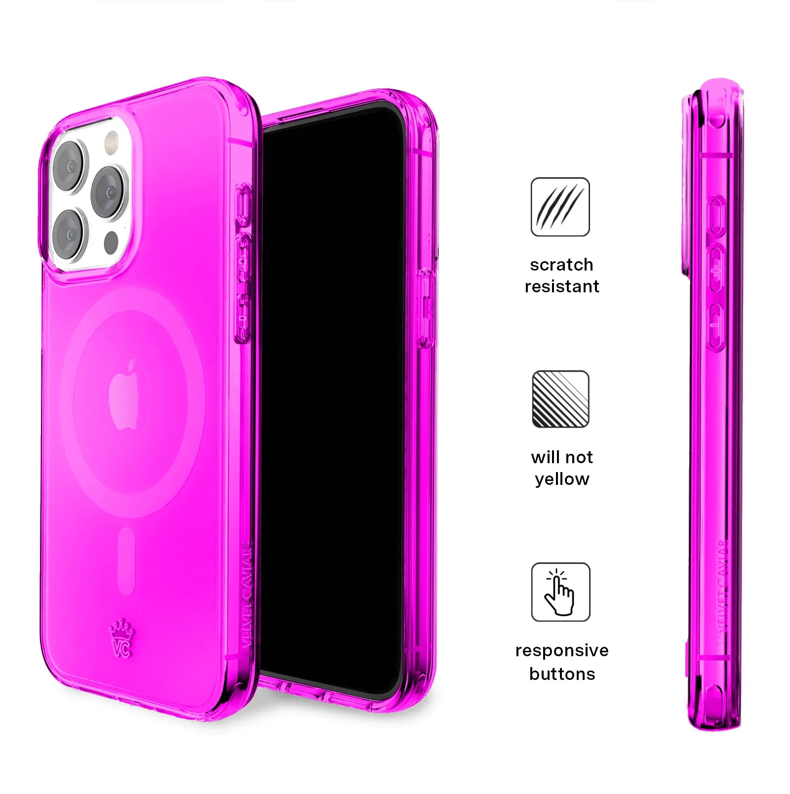 Neon Purple iPhone Case