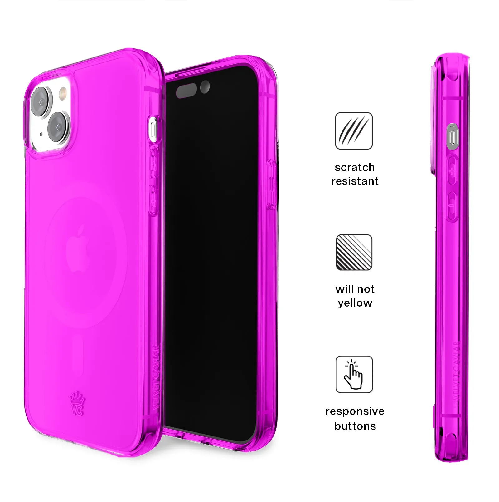 Neon Purple iPhone Case