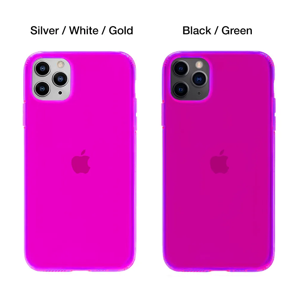 Neon Purple iPhone Case