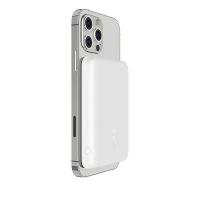 New - Belkin 2500mAh Magnetic Wireless Power Bank - White