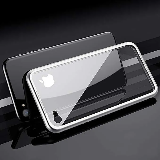 New Electronic Auto-Fit Magnetic Glass Case for iPhone