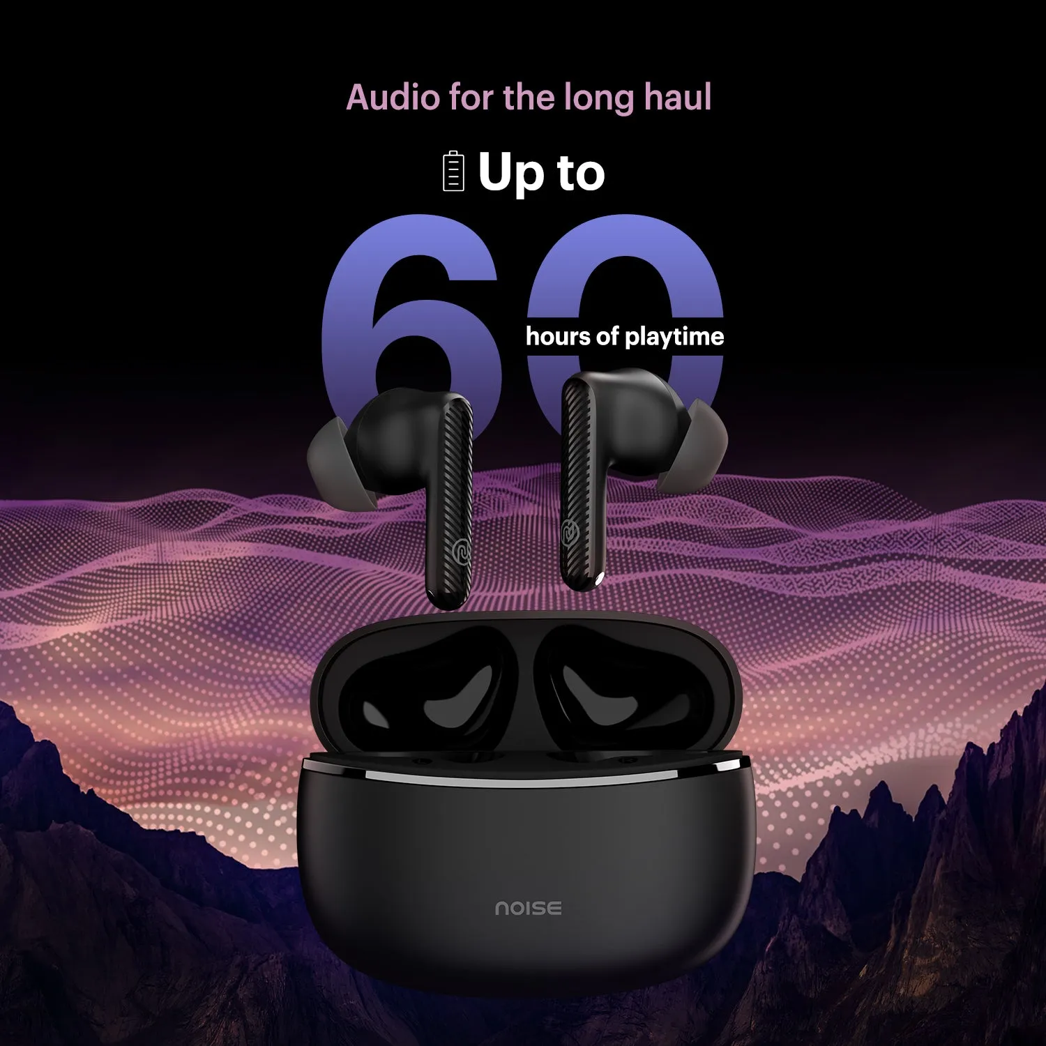 Noise Aura Buds in-Ear Truly Wireless Earbuds with 60H of Playtime, Quad Mic with ENC, Dual Device Pairing, Instacharge (10 min = 150 min), 12mm Polymer Composite Driver, BT v5.3