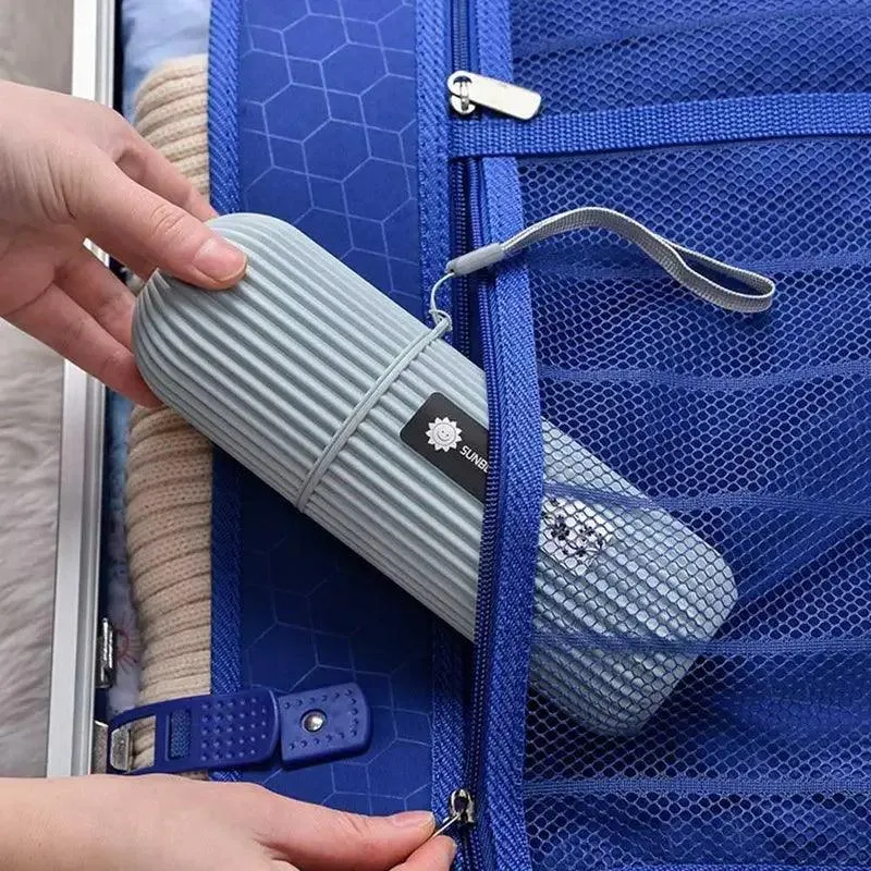 On-the-Go Travel Toothbrush & Toothpaste Holder: Hygiene Solution for Adventurers