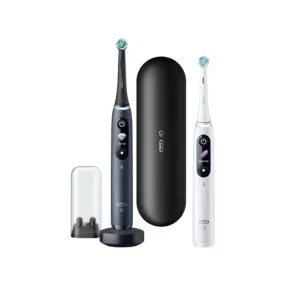 Oral-B Electric Toothbrush Io8 Series Duo For Adults Rechargeable Black Onyx/White Number Of Brush Heads Included 2 Numb