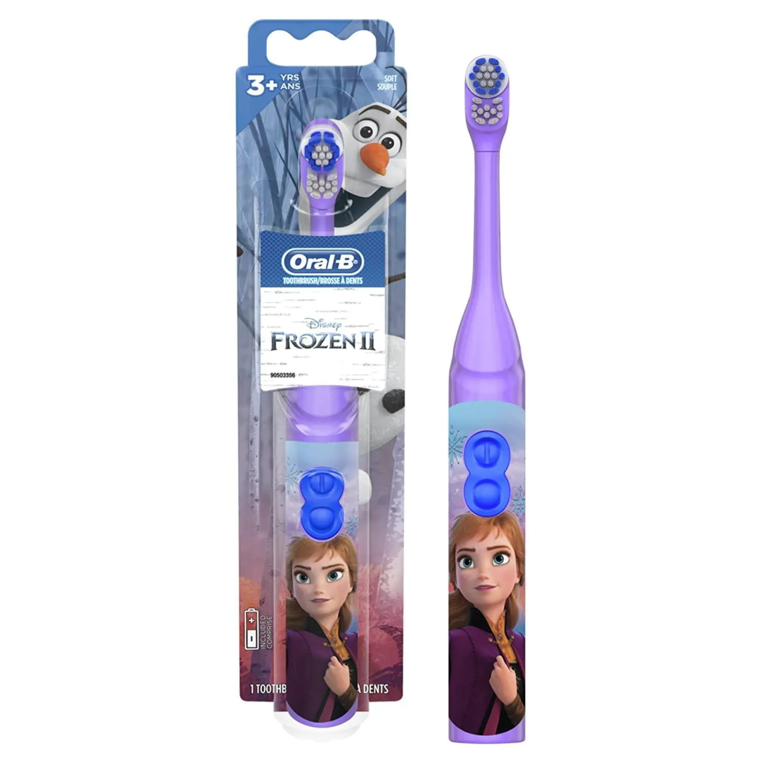 Oral-B Pro Health Disney Frozen Battery Power Electric Toothbrush for Kids - Anna