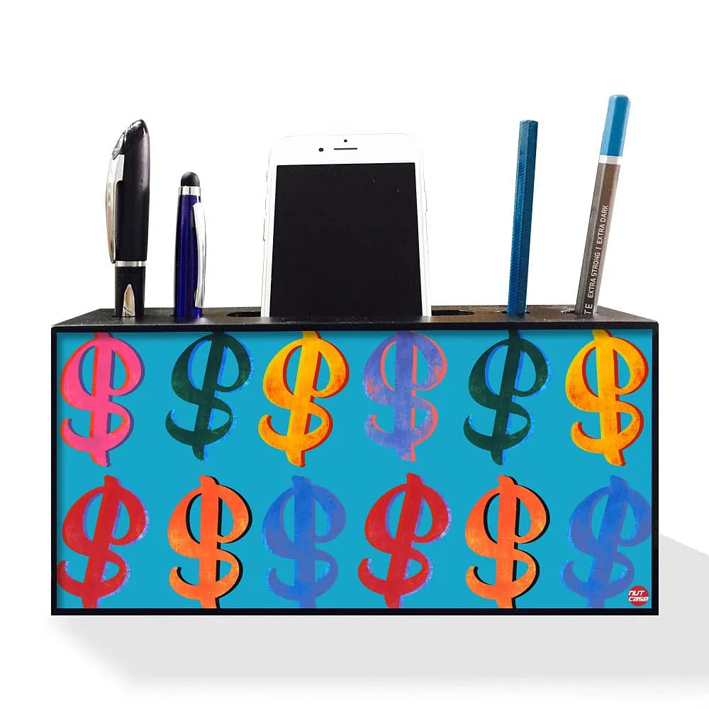 Pen Mobile Stand Holder Desk Organizer - Dollar Sign