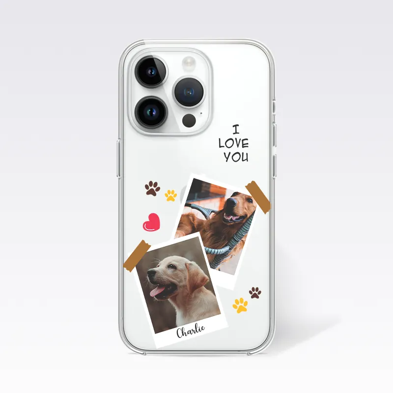 Pet Lover Custom Photo Clear Silicon Case Cover