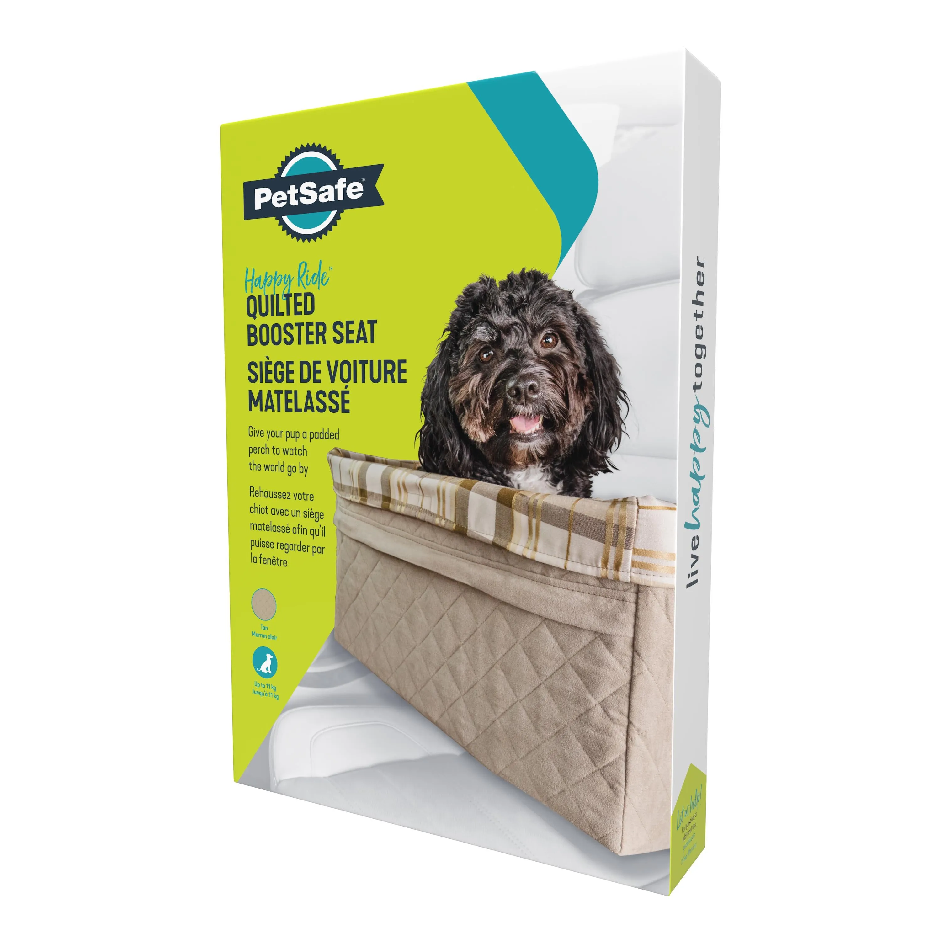 PetSafe Happy Ride Quilted Dog Booster Seat 8kg