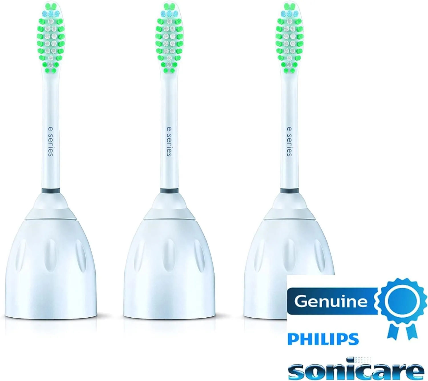 Philips Sonicare Genuine E-Series Replacement Toothbrush Heads, 3 Brush Heads, White, HX7023/64