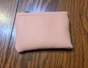 Pinky-Peach Vinyl Change Pouch