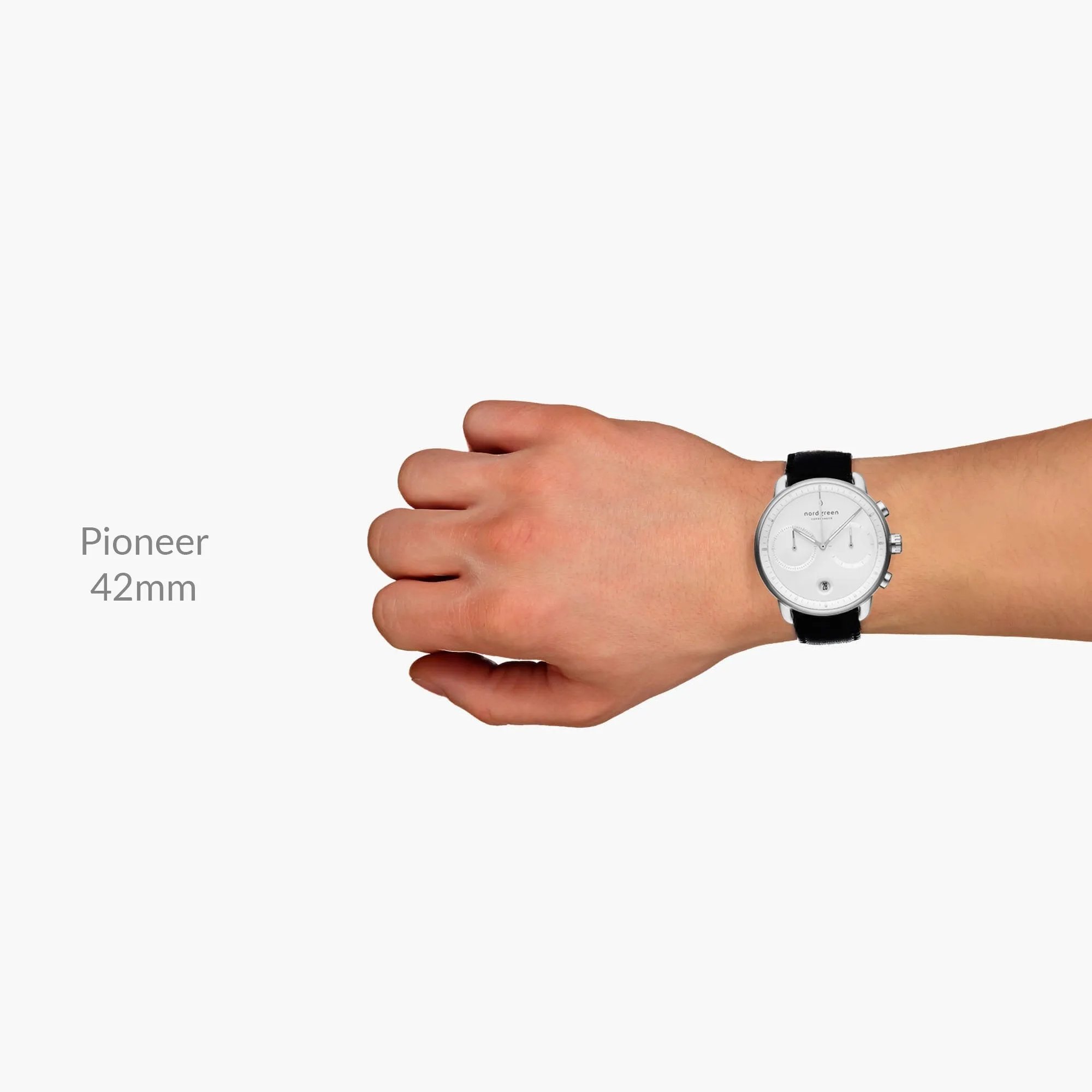 Pioneer | White Dial - Black Leather - Refurbished