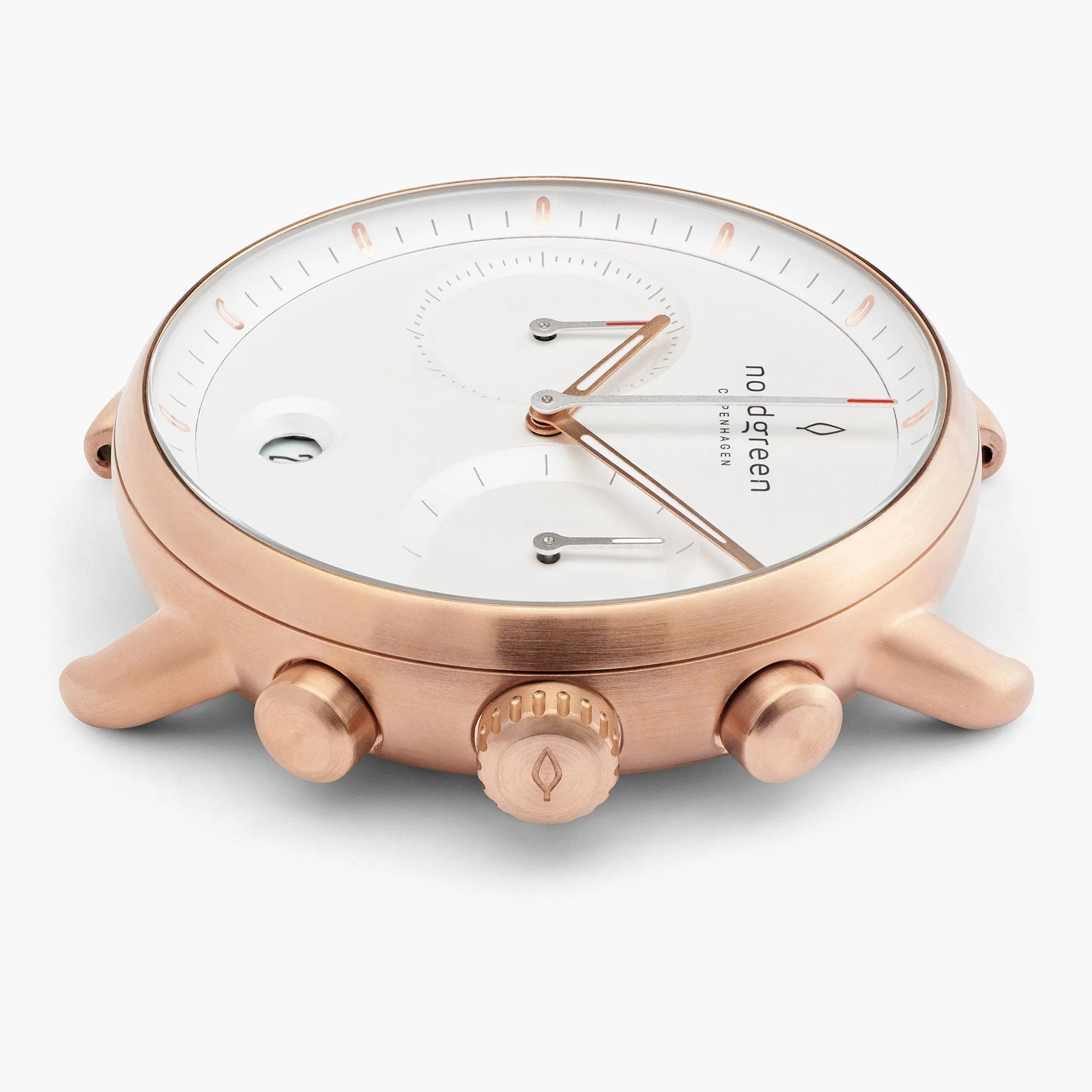 Pioneer | White Dial - Brown Leather