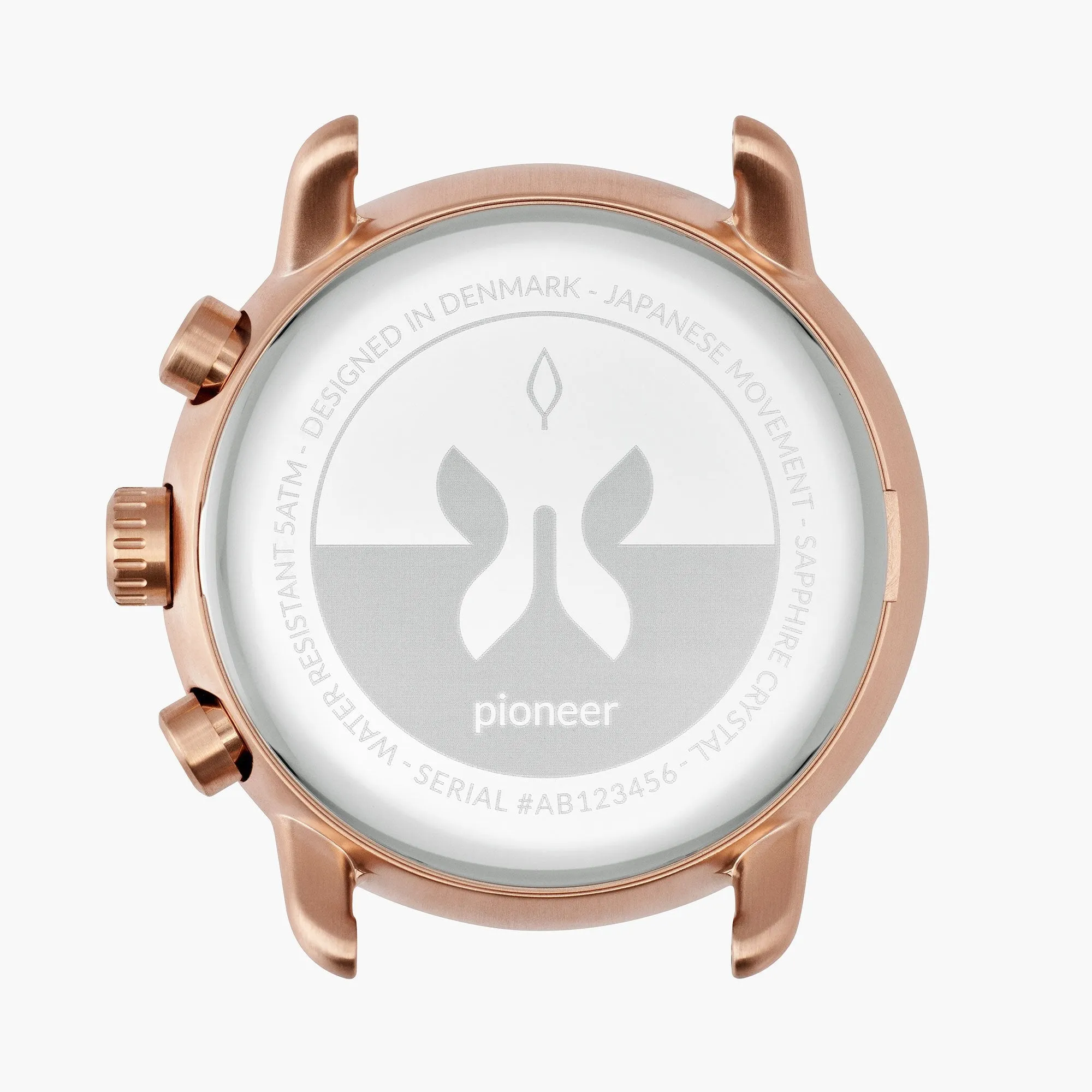 Pioneer | White Dial - Brown Leather